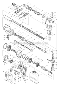 Page A Diagram and Parts List for HR2431  Makita Hammer Drill
