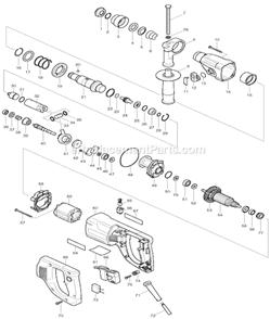 Part Location Diagram of 824695-3 Makita Plastic Carrying Case