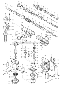 Part Location Diagram of 233188-3 Makita Compression Spring 2.4