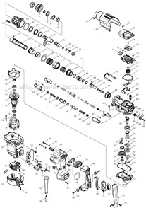Part Location Diagram of 419025-7 Makita Switch Lever, HR4002