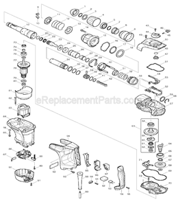 Page A Diagram and Parts List for HR4002  Makita Hammer Drill