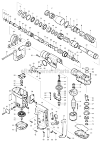 Page A Diagram and Parts List for HR4040C  Makita Hammer Drill
