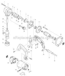 Part Location Diagram of 792728-1 Makita Punch