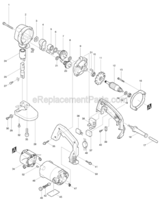 Part Location Diagram of 762007-1 Makita Thickness Gauge