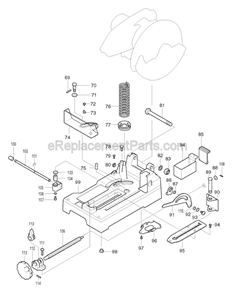 Part Location Diagram of 251331-2 Makita Pan Head Screw M6