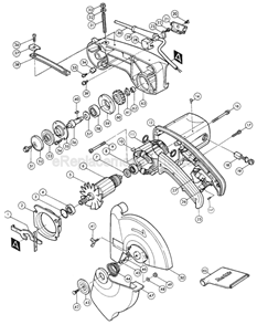 Part Location Diagram of 122351-2 Makita Dust Bag Assembly
