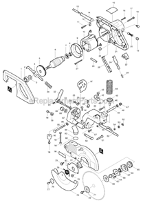 Part Location Diagram of 416000-4 Makita Lock Off Lever