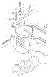 Part Location Diagram of 344036-2 Makita Slide Plate T-2 (3 Required)
