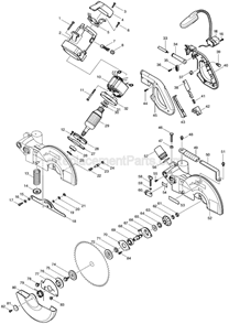 Part Location Diagram of 125337-5 Makita Light Assembly