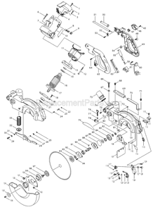 Page A Diagram and Parts List for LS1013L  Makita Miter Saw
