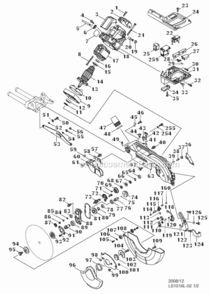 Page D Diagram and Parts List for LS1016LX5  Makita Miter Saw