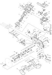 Part Location Diagram of 638651-5 Makita Laser Circuit Complete