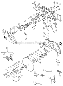 Page A Diagram and Parts List for LS1040F  Makita Miter Saw