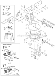 Page B Diagram and Parts List for LS1440  Makita Miter Saw