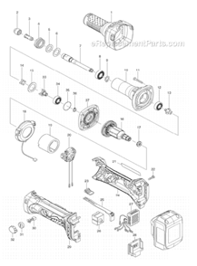 Part Location Diagram of 763668-0 Makita Collet Nut