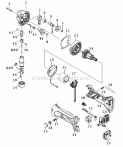 Part Location Diagram of 194205-3 Makita 18V Li-Ion Battery Bl1830