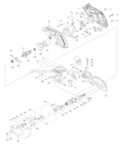 Page A Diagram and Parts List for LXSL01Z  Makita Miter Saw
