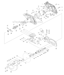 Part Location Diagram of 417113-4 Makita Switch Button