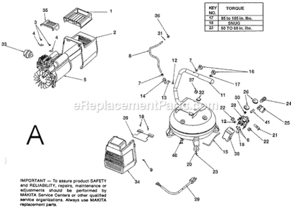 Part Location Diagram of 91895680 Makita Screw 1/4-20.75