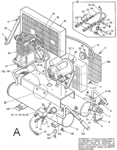 Part Location Diagram of 0190115 Makita Regulator