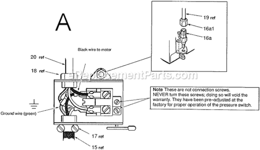 Page B Diagram and Parts List for MAC3000  Makita Compressor