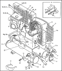 Page A Diagram and Parts List for MAC6000  Makita Compressor