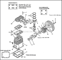 Page B Diagram and Parts List for MAC6000  Makita Compressor