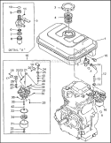 Page H Diagram and Parts List for MAC6000  Makita Compressor