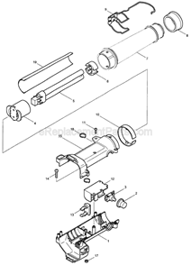Part Location Diagram of A-90978 Makita Makita Fluorescent Light Tube