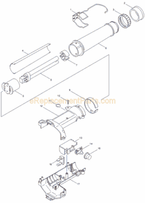 Page A Diagram and Parts List for ML143  Makita Worklight & Flashlight