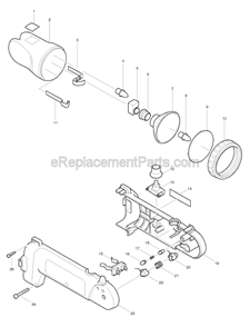 Page A Diagram and Parts List for ML903  Makita Worklight & Flashlight
