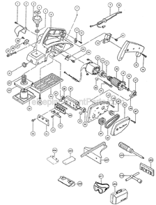 Page A Diagram and Parts List for N1900B  Makita Planer Jointer