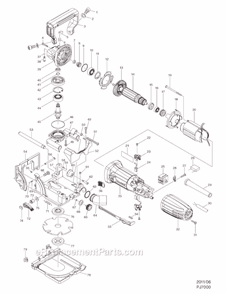 Part Location Diagram of 326120-5 Makita Spindle