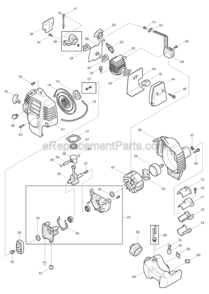 Page B Diagram and Parts List for RBC221  Makita Trimmer