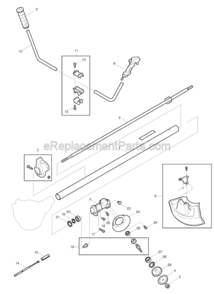 Page A Diagram and Parts List for RBC252  Makita Trimmer