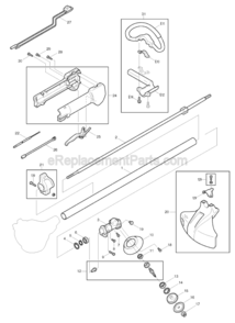 Page A Diagram and Parts List for RBC256  Makita Trimmer