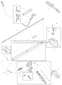 Page A Diagram and Parts List for RBC260  Makita Trimmer