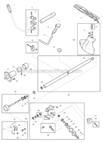 Page A Diagram and Parts List for RBC310  Makita Trimmer