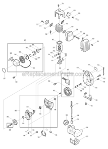 Part Location Diagram of 014-00599-20 Makita Screw M5X8