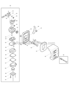 Page C Diagram and Parts List for RBC310  Makita Trimmer