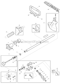 Page A Diagram and Parts List for RBC311  Makita Trimmer