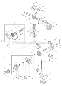 Page B Diagram and Parts List for RBC311  Makita Trimmer