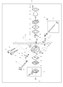 Page C Diagram and Parts List for RBL500  Makita Leaf Blower / Vacuum