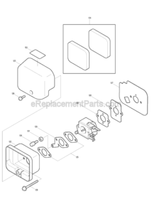 Page D Diagram and Parts List for RBL500  Makita Leaf Blower / Vacuum