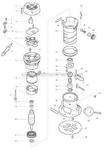 Part Location Diagram of 817443-7 Makita Caution Label En/Fr