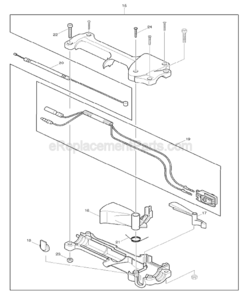 Page B Diagram and Parts List for RPT250  Makita Hedge Trimmer