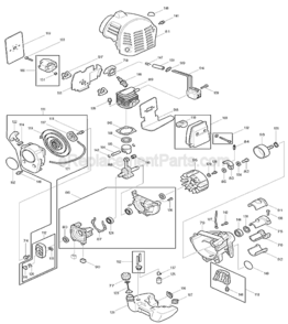 Part Location Diagram of 065-01497-21 Makita Spark Plug