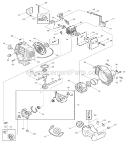 Part Location Diagram of 015-00598-00 Makita N/A