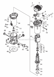 Page A Diagram and Parts List for RT0701C  Makita Router