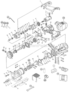 Page A Diagram and Parts List for SC190DWDE  Makita Rebar Tools